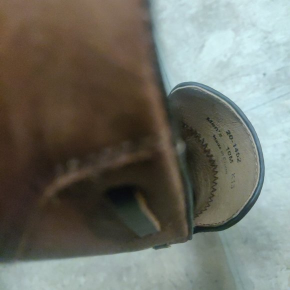 Johnston Murphy 10M Carraway tan calfskin moc venetian loafer blake stitch - Picture 5 of 11